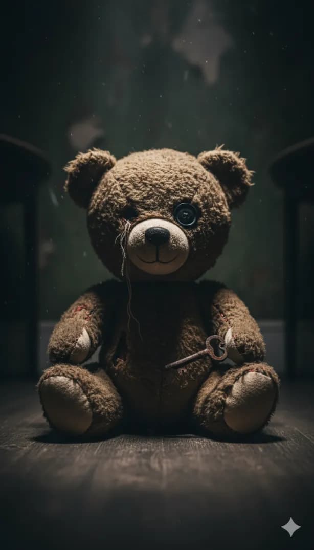 Ours en peluche borgne